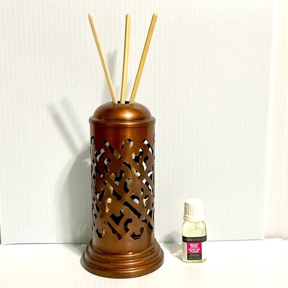 Reed Diffuser Mediterranean Copper with Wood Reeds and Essential Beach Rose Oil - Picture 3 of 11